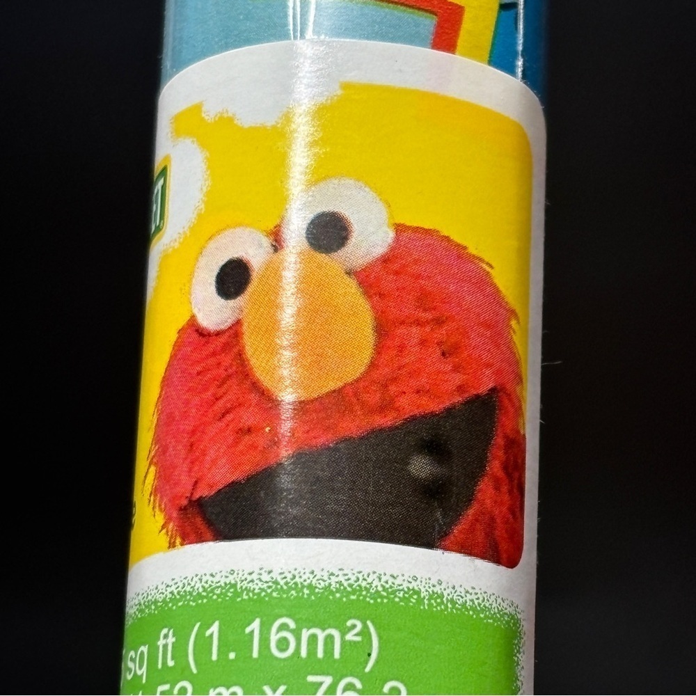 Vintage 2 Rolls Sesame Street Christmas Gift Wrap 25 sq ft Sealed USA 2014 - Picture 12 of 16